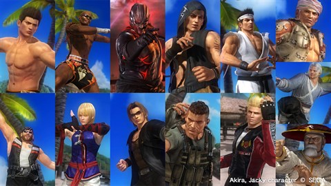 DOA5LR: Core Fighters - Male Fighters Set