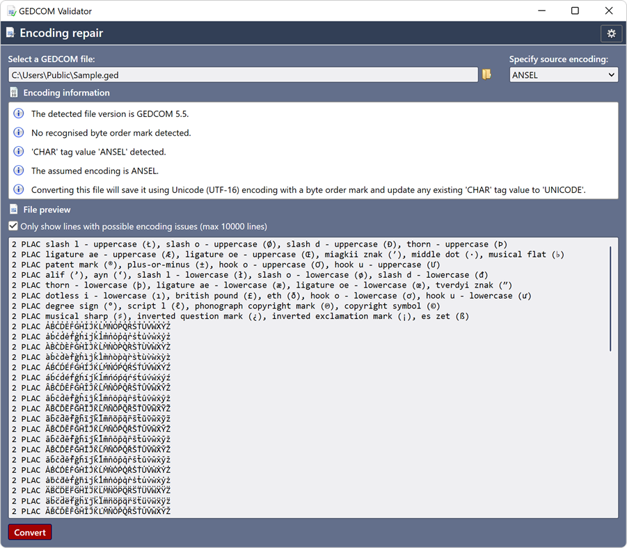 #2. GEDCOM Validator (Windows) By: Chronoplex Software