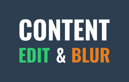 Content Edit & Blur small promo image