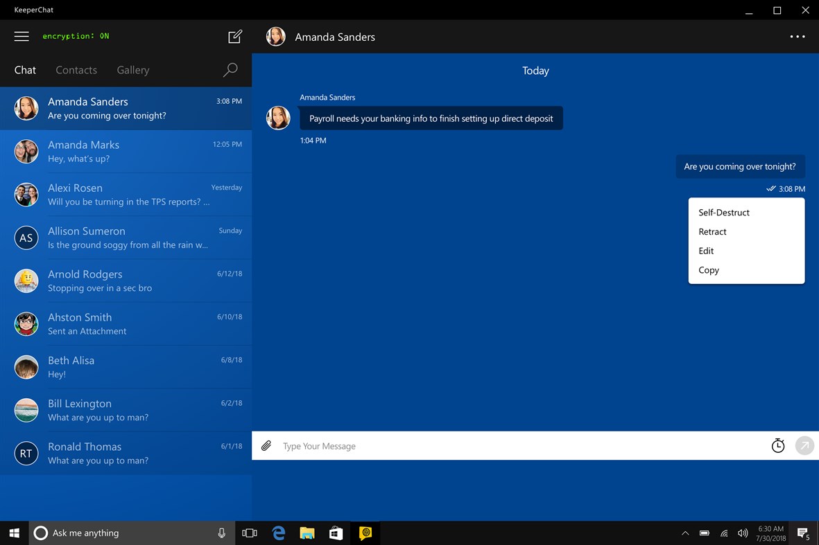 #4. KeeperChat (Windows) 由: Keeper Security Inc