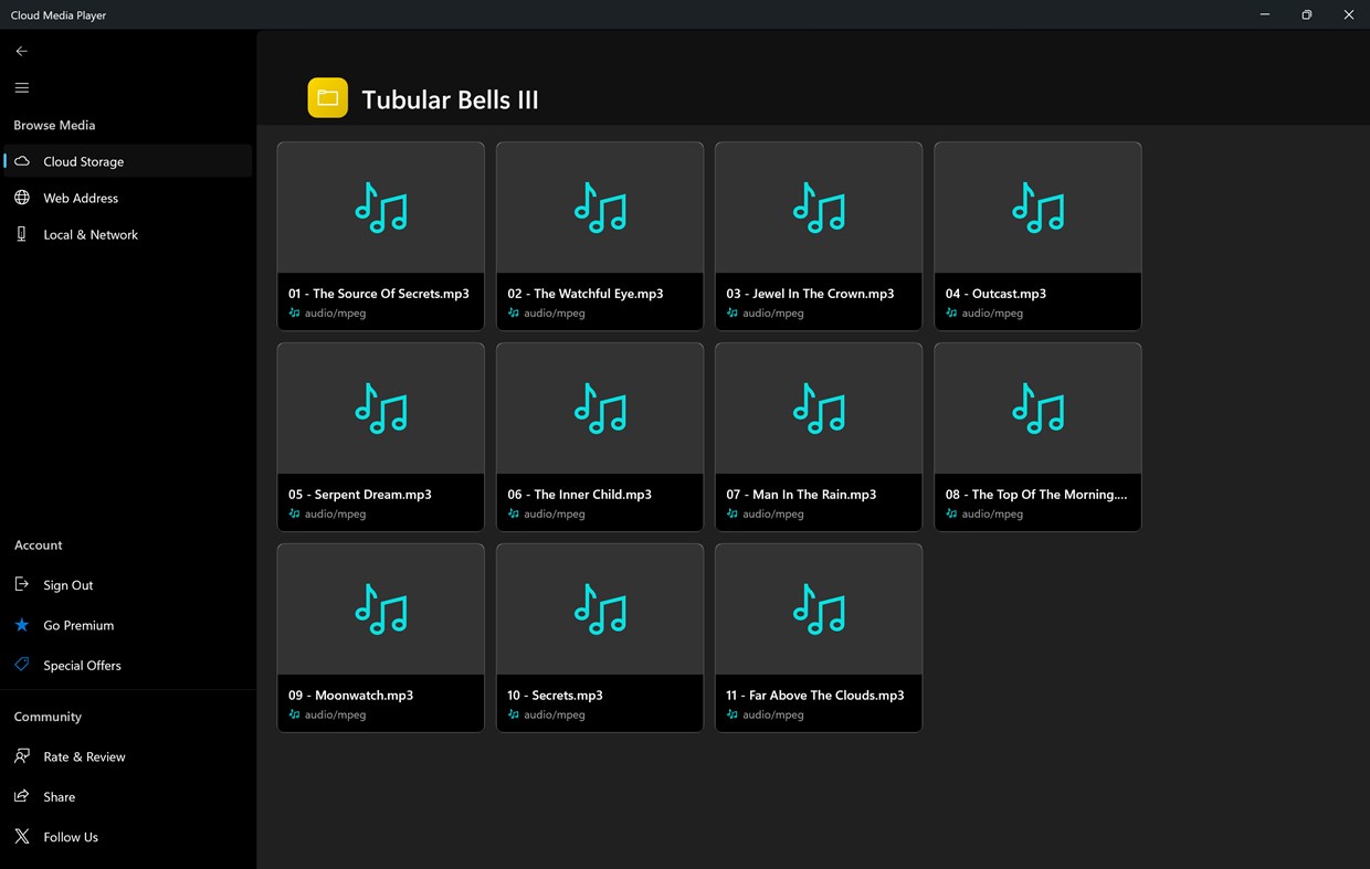 #4. Cloud Media Player (Windows) Podle: enarmedia