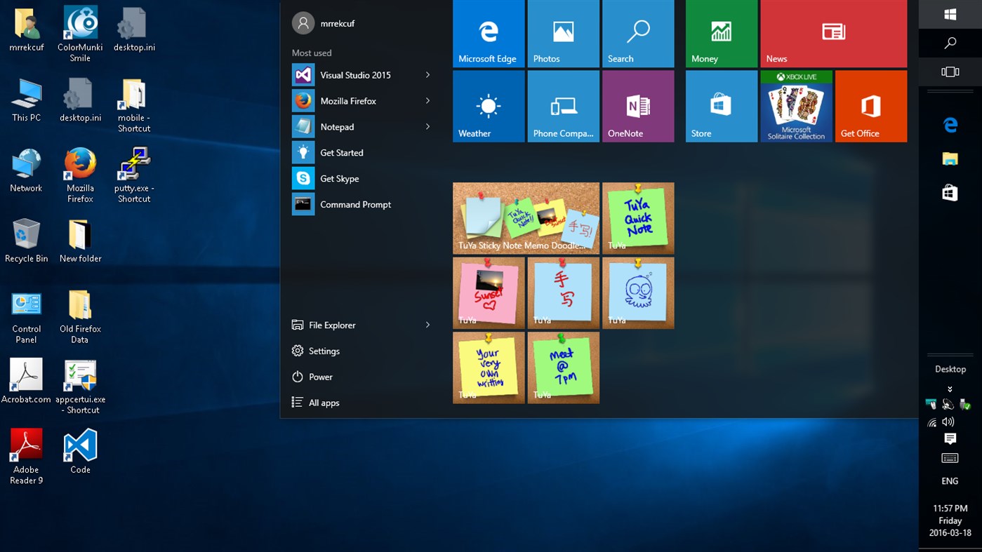 #1. TuYa Sticky Note Memo (Windows) 来自: K C U F 工作室