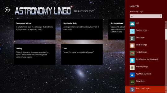 Astronomy Lingo screenshot 4