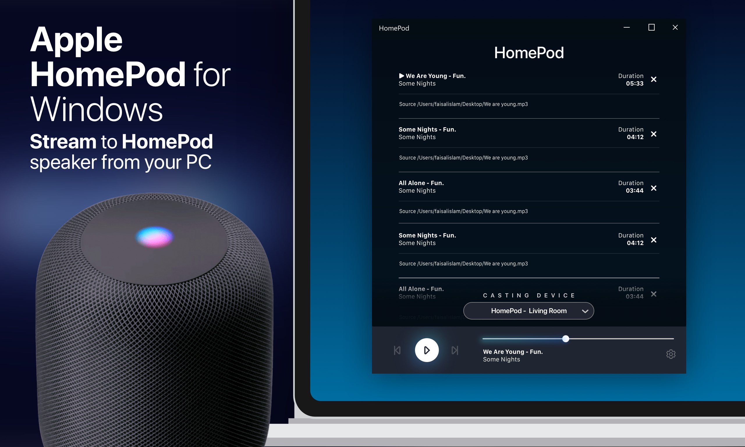 homepod windows 10