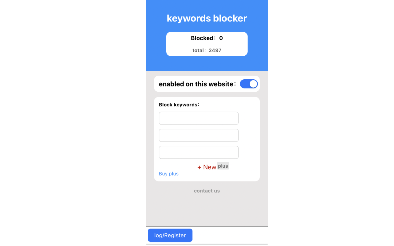 keywords blocker