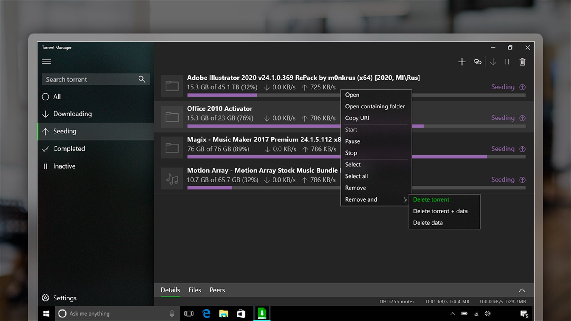 Torrent Manager - Microsoft Apps