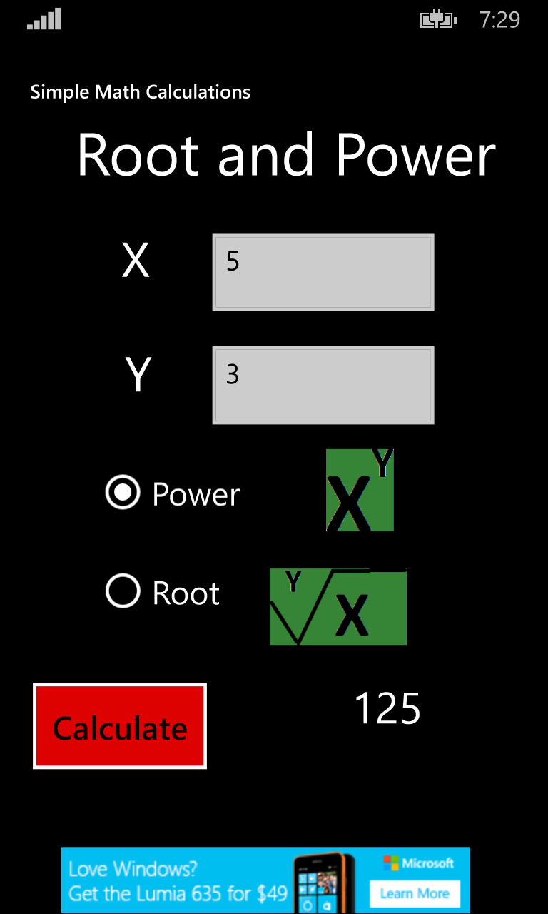 Simple Math Calculations for Windows 10