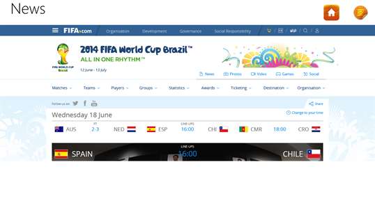 2014 FIFA WorldCup Football screenshot 3