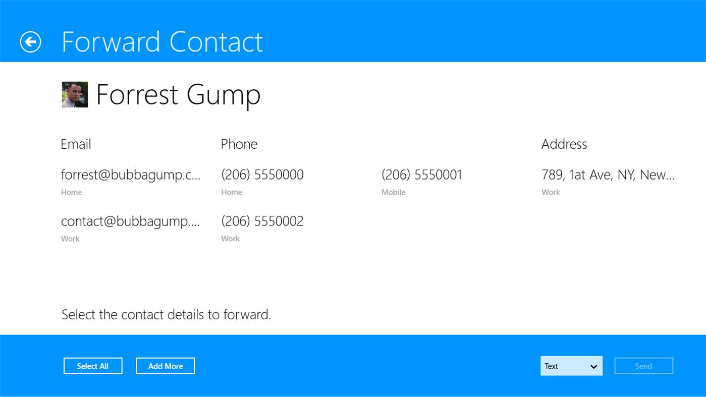 #4. Forward Contact (Windows) di: Nirmit Kavaiya
