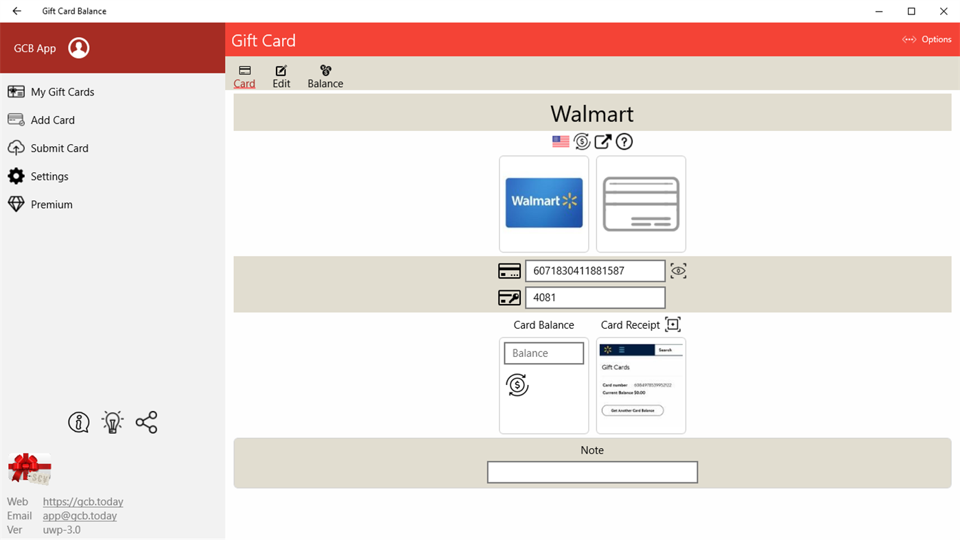 #3. Gift Card Balance (Windows) De: Aifen App