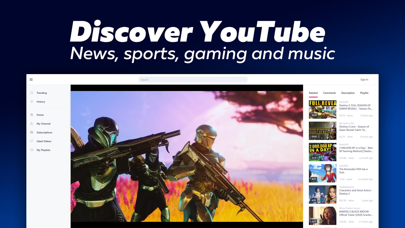 #1. YouPlay - Video & Music Player (Windows) Ved: Lion Group