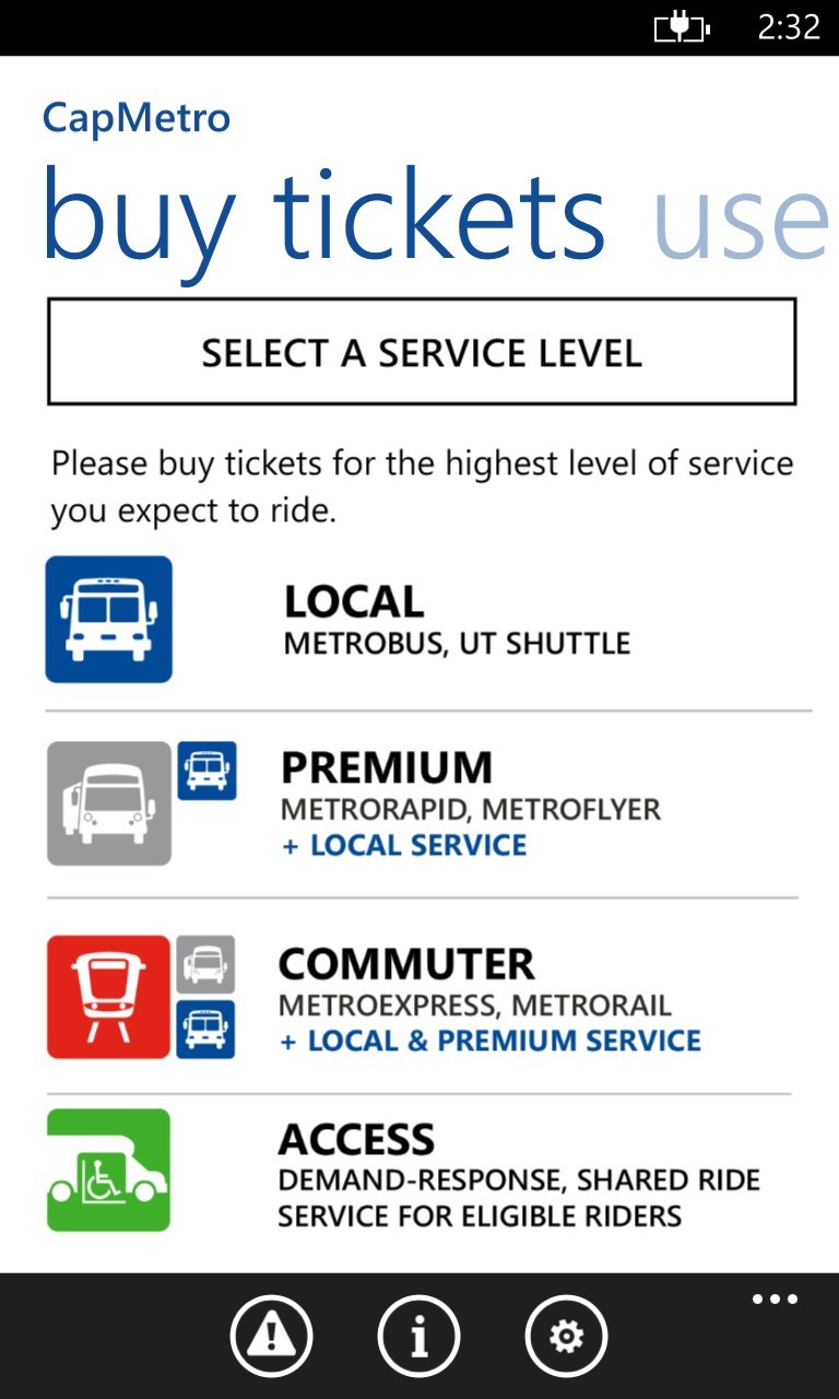 CapMetro for Windows 10 Mobile