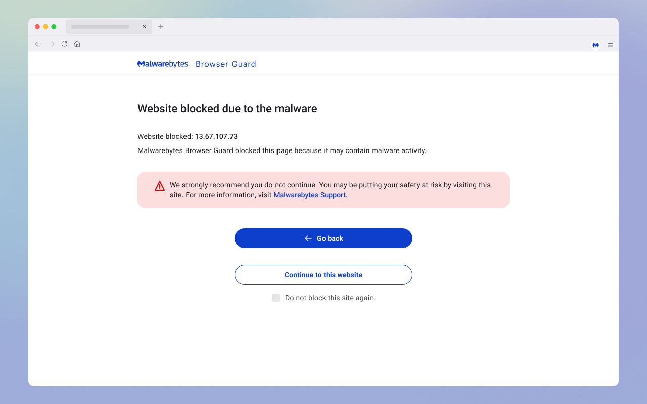 Malwarebytes browser guard for edge secure fast browning