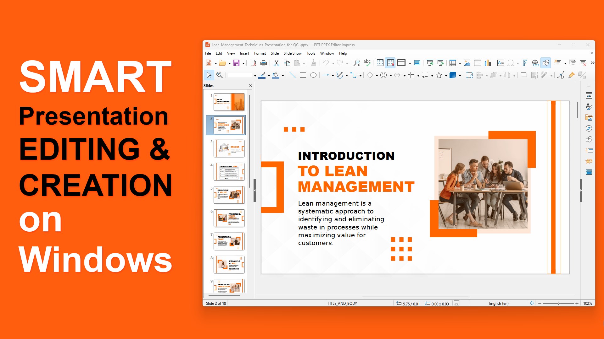 PPT PPTX Editor screenshot