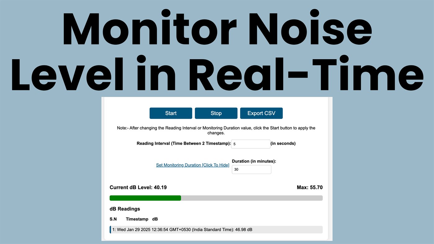 #1. Noise Meter Pro (Windows) 由: CodeRobo.org