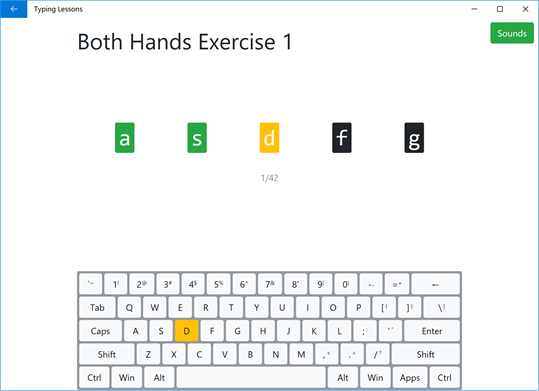 Typing Lessons screenshot 2