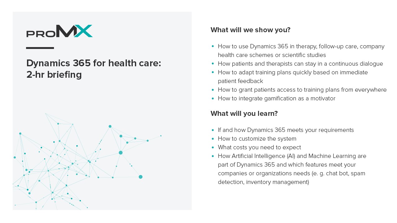 Snapshot 2 of Dynamics 365 for health care: 2-hr briefing