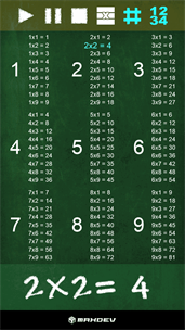 Multiplication Chart screenshot 3