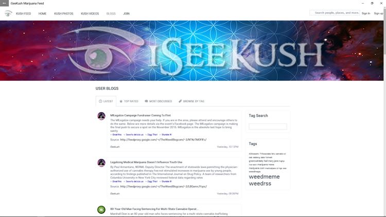 【图】iSeeKush Marijuana Feed(截图1)