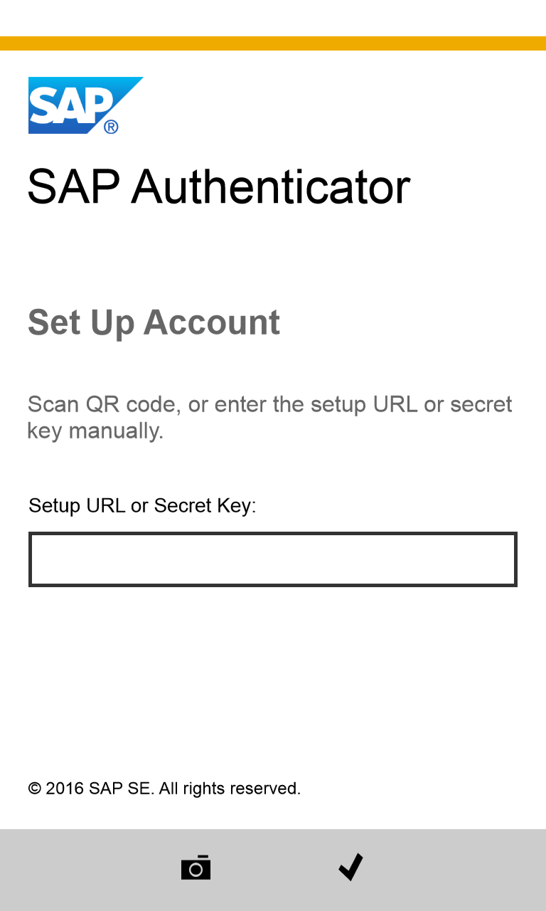 SAP Authenticator screenshot