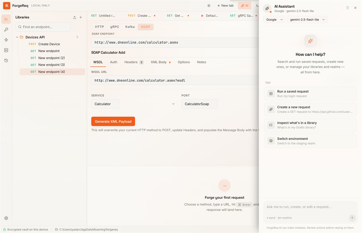 #2. ForgeReq REST Client (Windows) بواسطة: nikhily