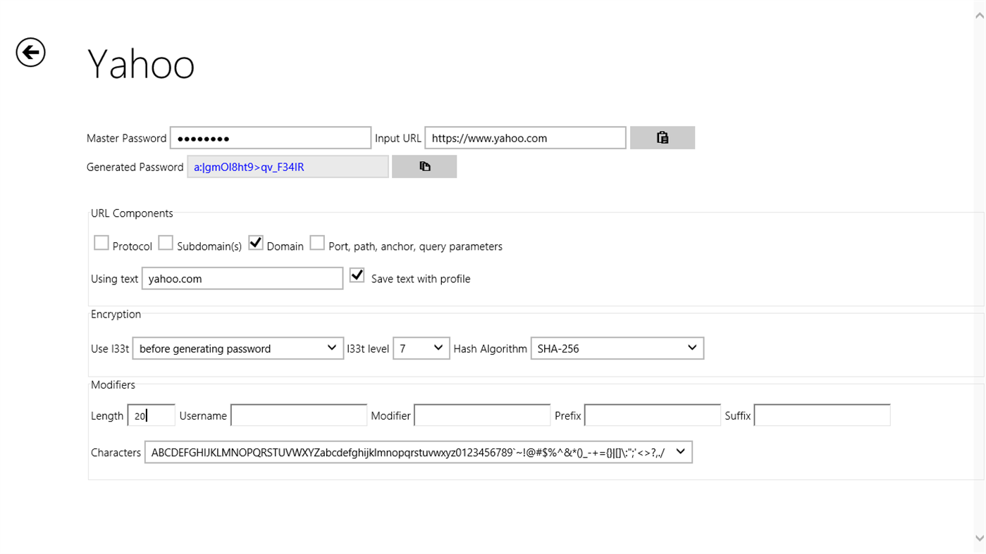 #4. PasswordMaker Modern (Windows) 由: Graham Benton