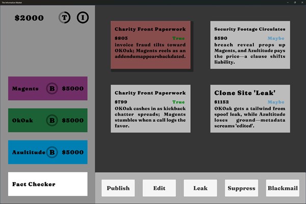 The Information Market — 1