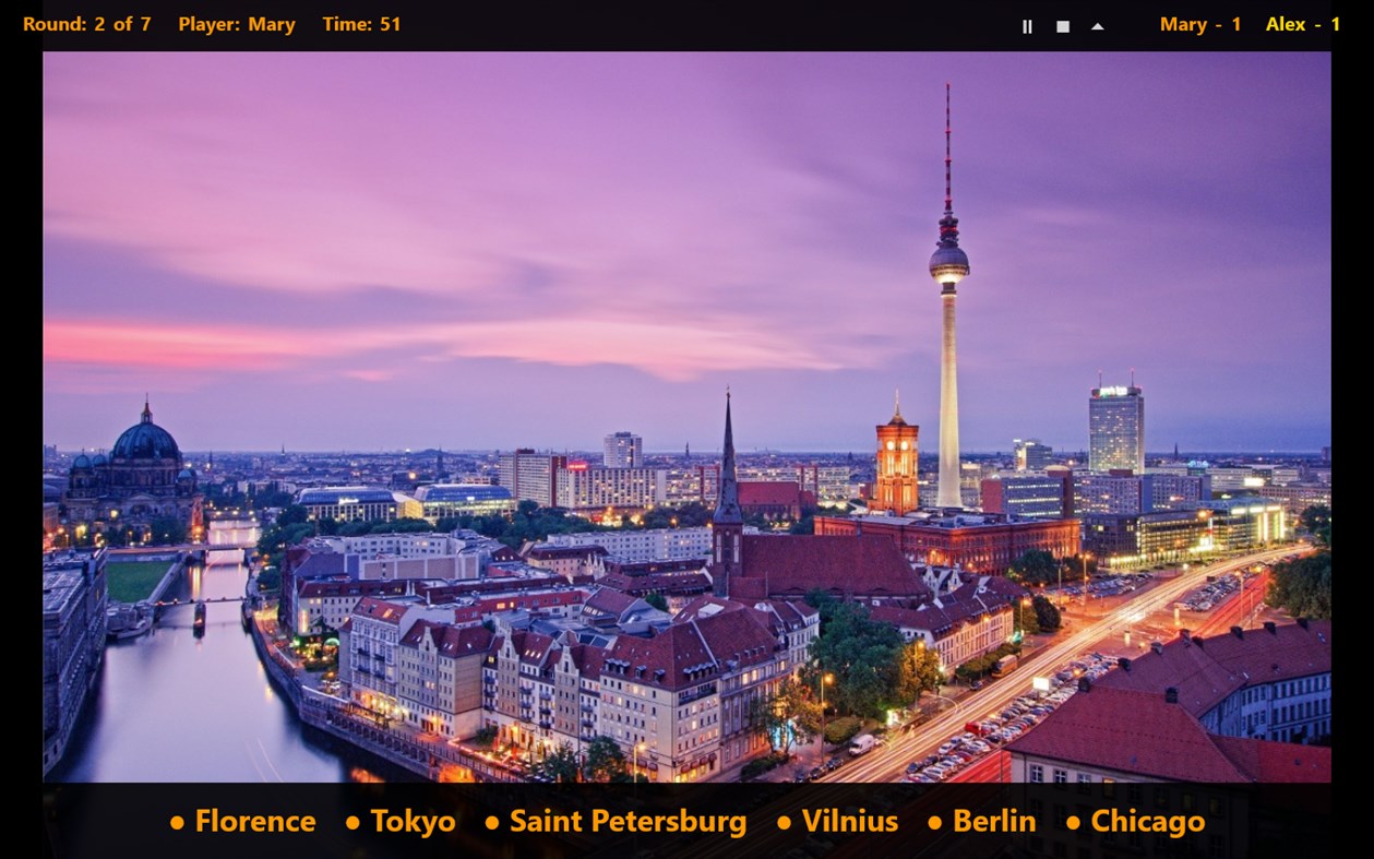 #2. Quiz Cities (Windows) By: Alex Zaikin