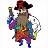 Pirates Color by Number - Coloring Book Pages