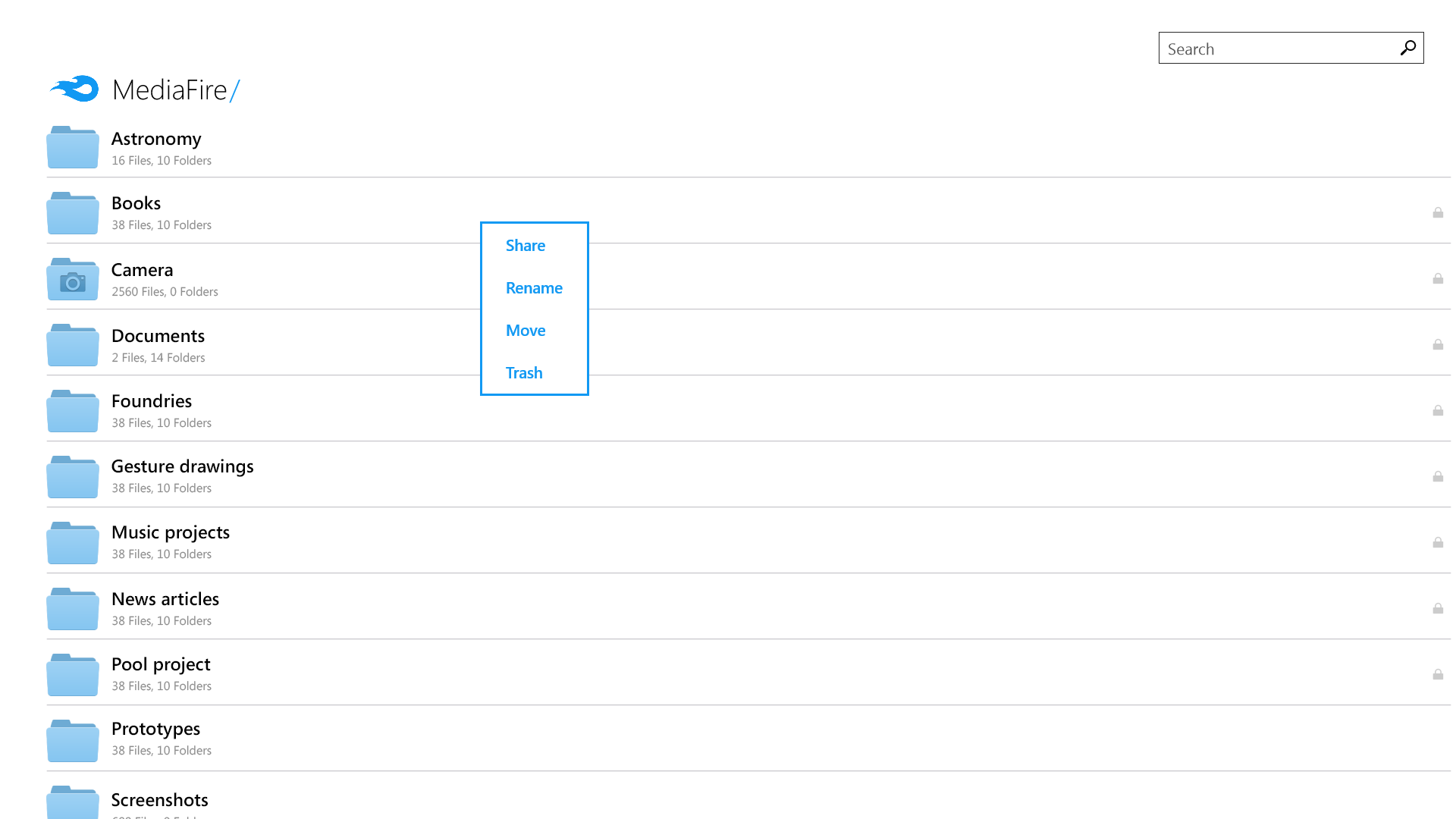 Screenshot: Easily share through email, SMS, or your favorite chat app.