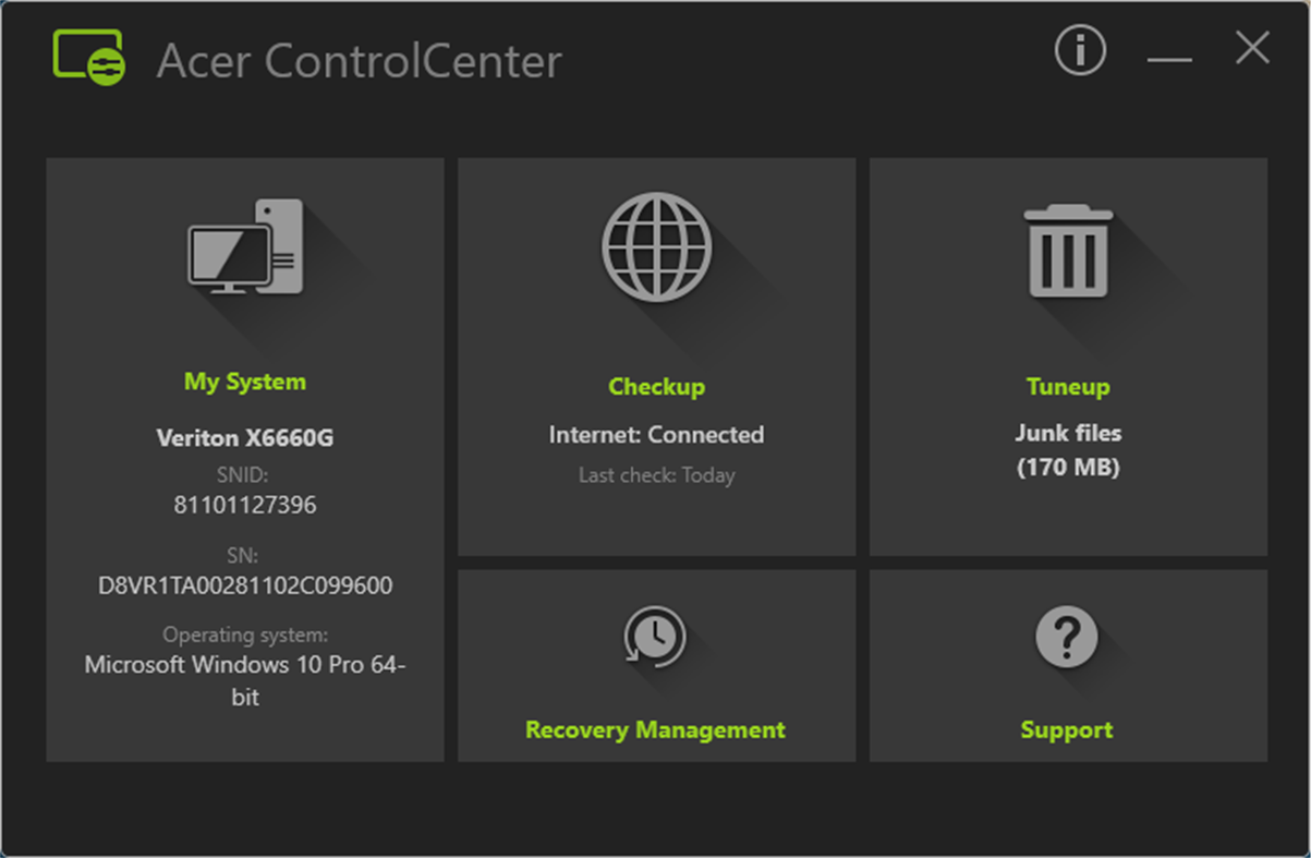 #1. Control Center S (Windows) 来自: Acer Incorporated