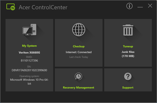 Control Center S screenshot 1