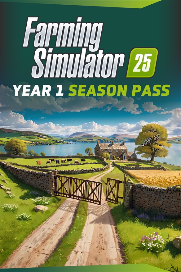 Farming Simulator 25: Year 1 Season Pass (PC) Xbox Series X|S and Xbox One cover art