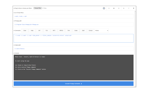 Media Tools - Browser Media File Converter & Splitter