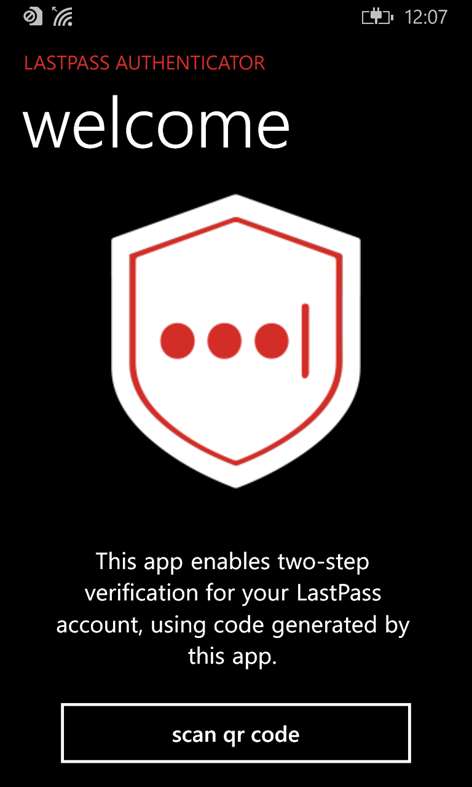 LastPass Authenticator Screenshots 1