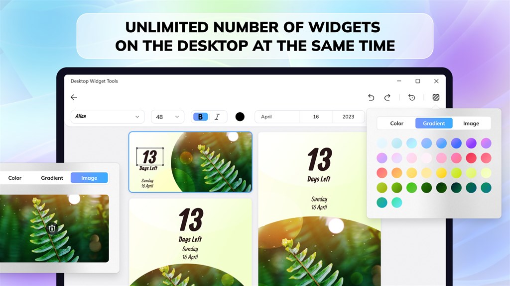 Desktop Widget Tools: Custom Calendar and Clock_4