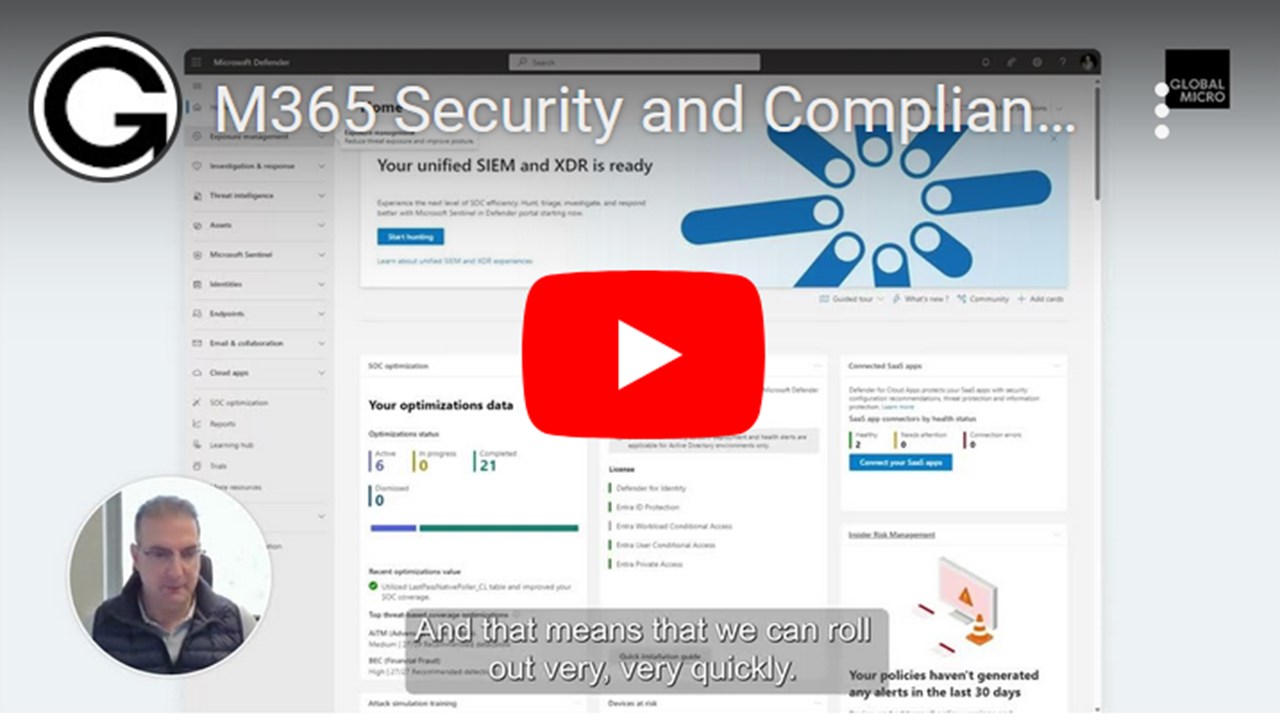 Snapshot 1 of M365 Security and Compliance - Management Offer (Requires Deployment Subscription)