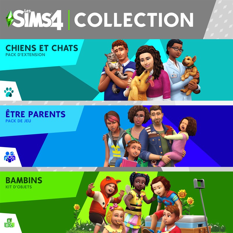 Collection Les Sims 4 Chiens Et Chats être Parents Kit Dobjets Bambins