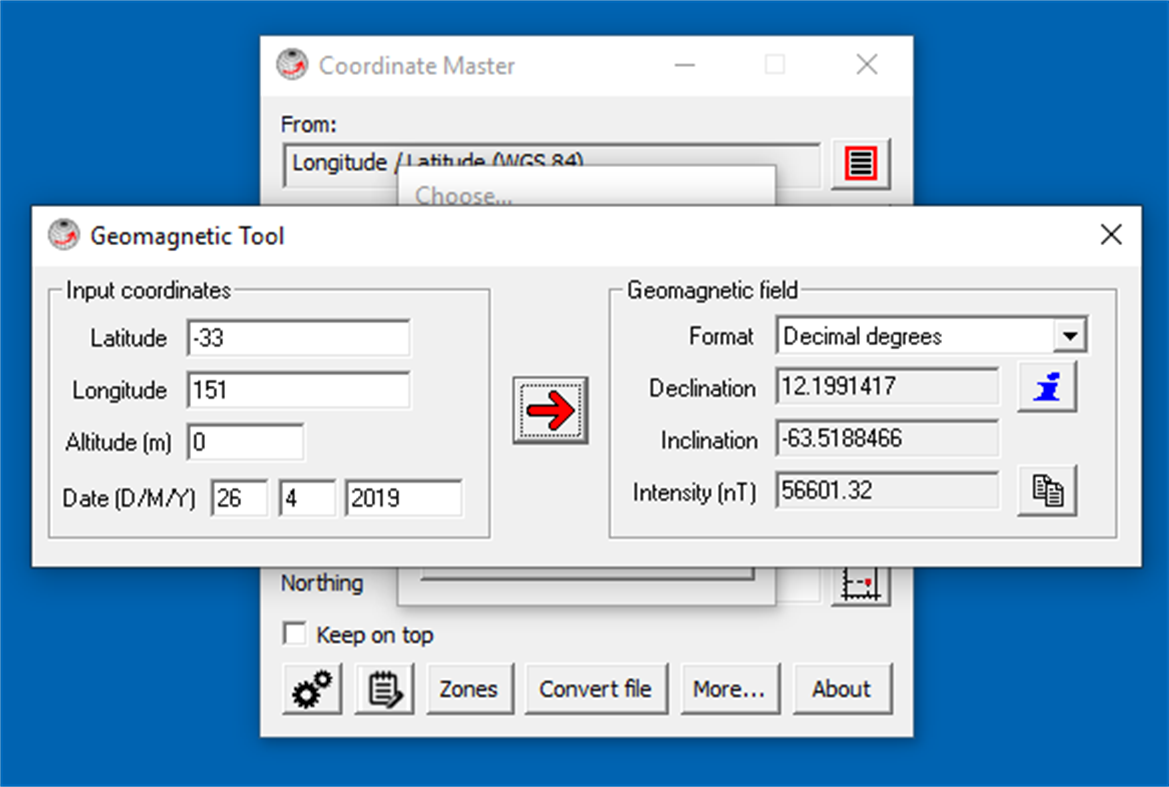 #2. Coordinate Master (Windows) Von: BinaryEarth