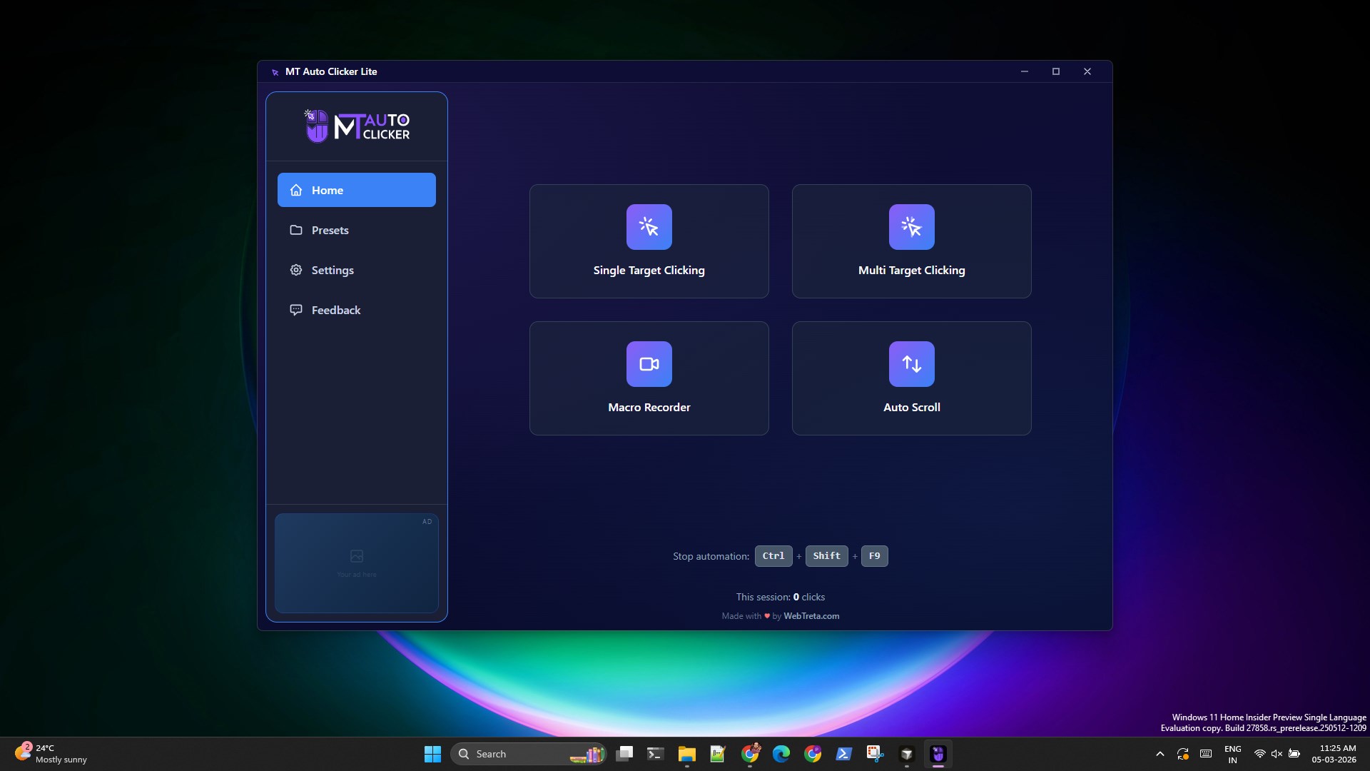 MT Auto Clicker Lite screenshot