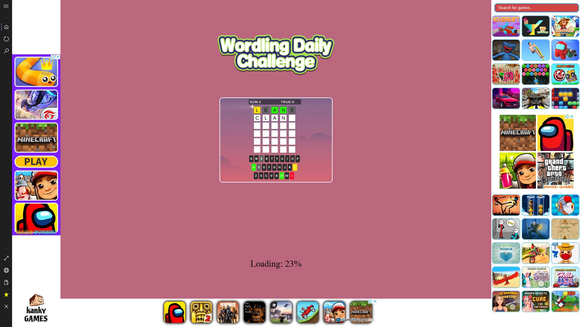 Captura 1 Wordling Daily Challenge windows