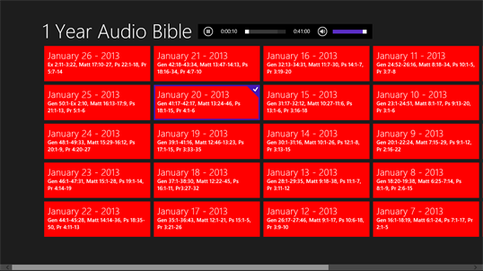 1 Year Audio Bible screenshot 1