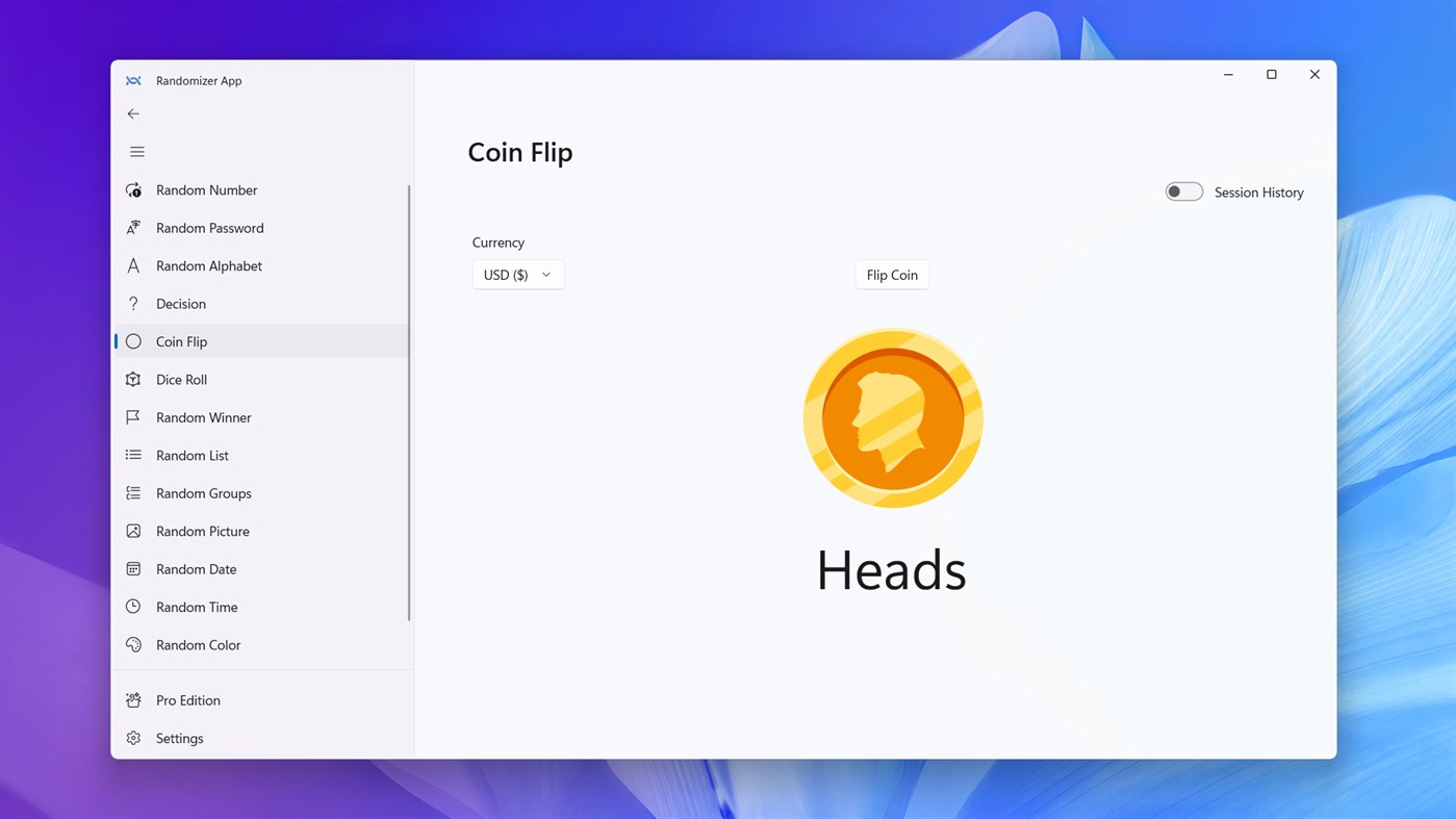 #3. Randomizer App (Windows) Göre: V Team