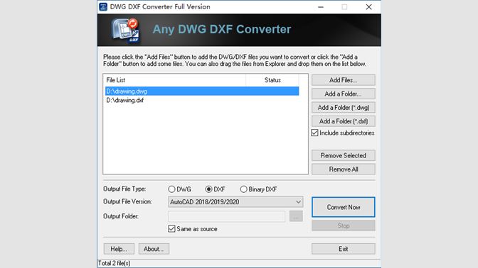 dwg dxf converter freeware