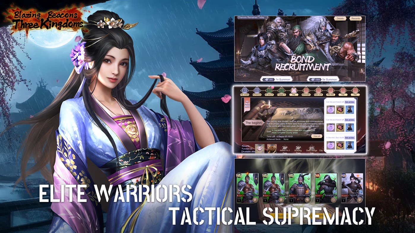 #1. Blazing Beacons: Three Kingdoms (Windows) Podle: MIRACLE GAMES INC.