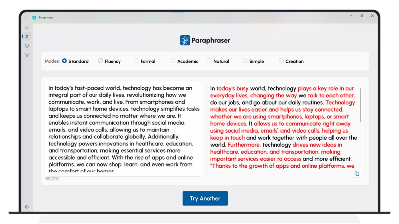 #2. Paraphrasing Tool - Paraphrase (Windows) โดย: DEV HOUSE
