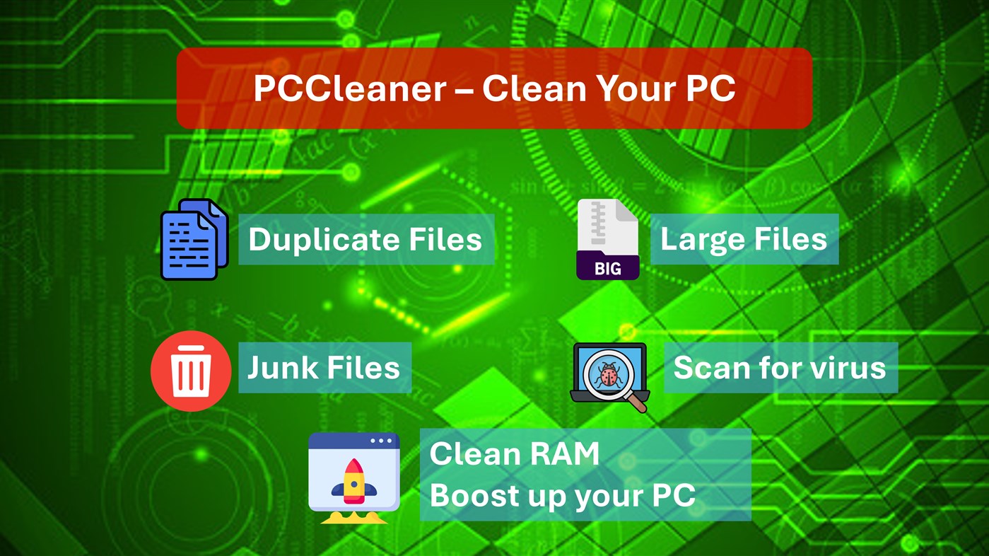 #1. PCCleaner - Clearner for PC (Windows) 由: File converter