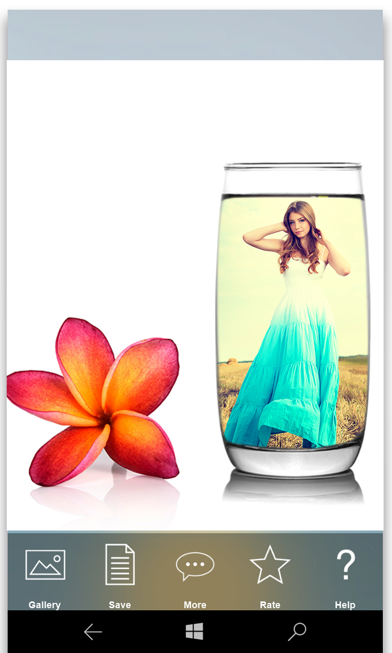 Glass Photo Frame for Windows 10 Mobile