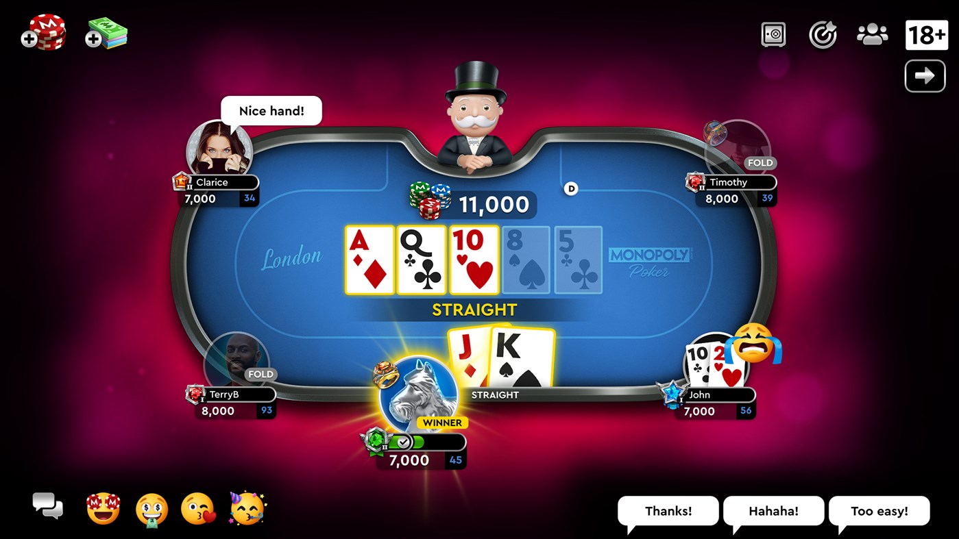 #3. MONOPOLY Poker (Windows) By: PLAYTIKA LTD.