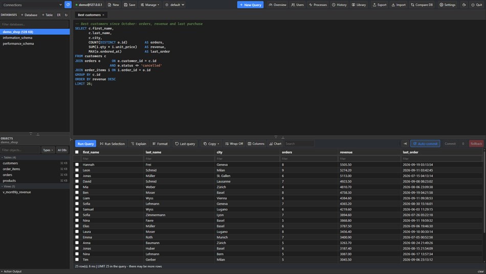 NOBS SQL Editor (Windows) Av: monsama